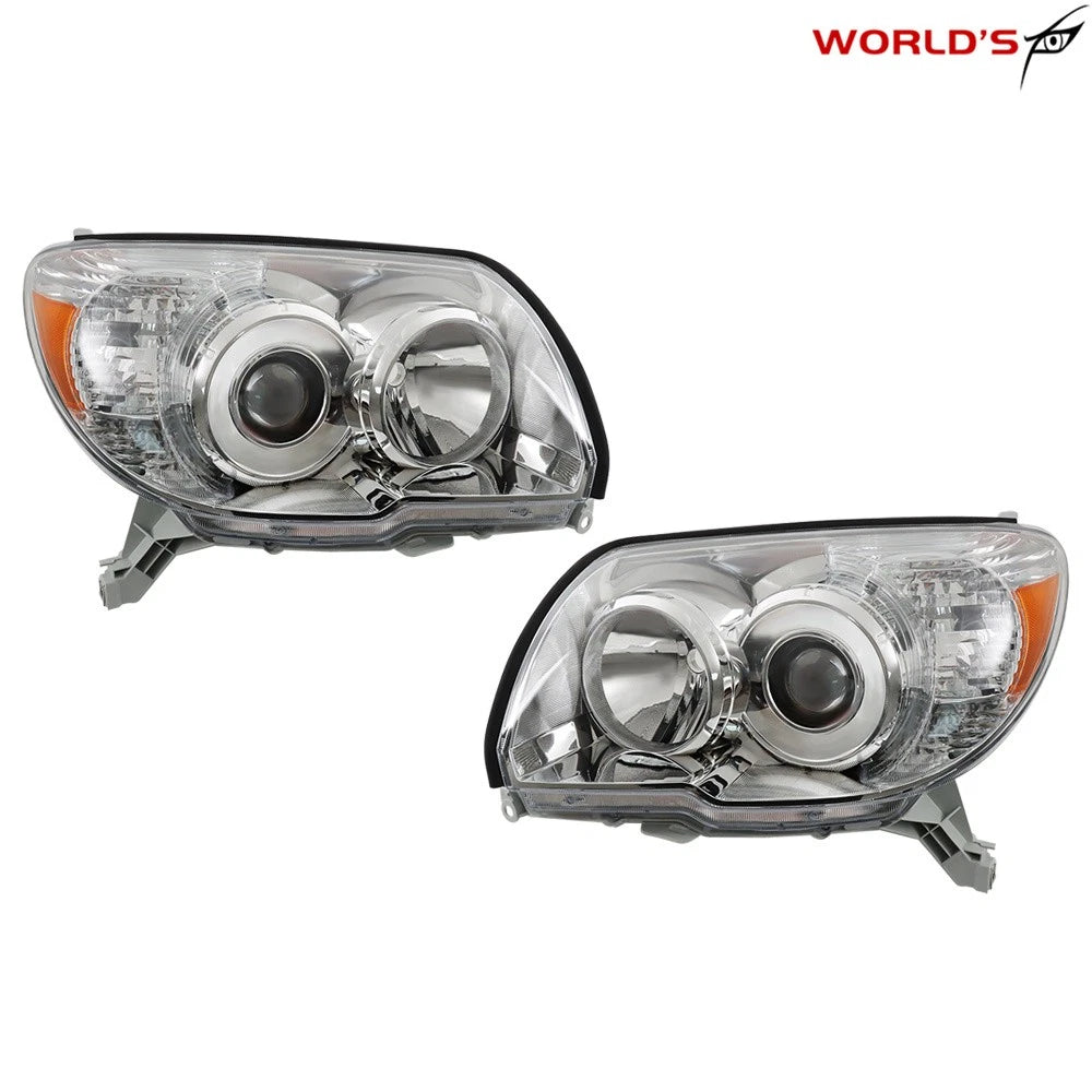 Projector Headlights for Toyota 4Runner (2006–2009) Chrome Left+Right