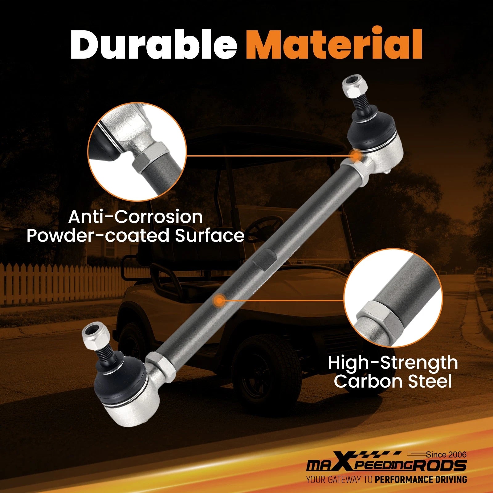 Steering Tie Rod & Shaft Kit for EZ-GO TXT Medalist Marathon (1994–2001) 70074-G01
