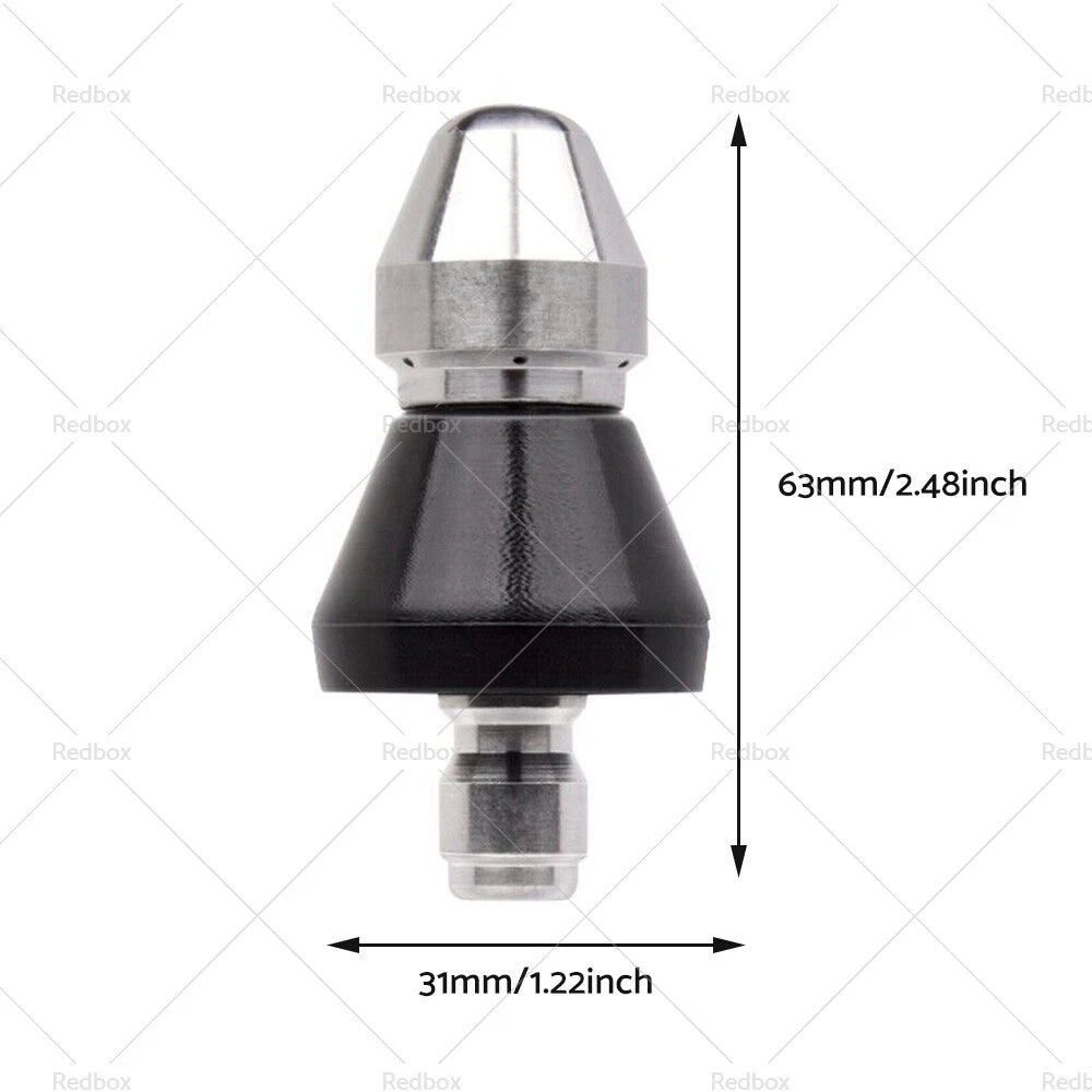 High Pressure Drain Nozzle Set of 7 for Sewer Pipe Cleaner Jet Washer