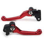 Red Pivot Brake Clutch Levers for Honda CRF125R/150R/250R/450R (1997–2021)