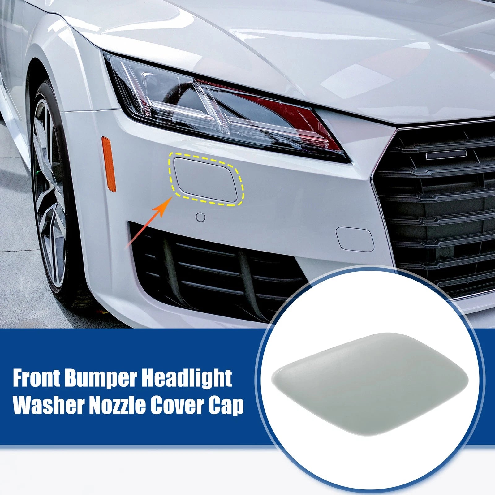Right Side Front Bumper Headlight Washer Nozzle Cover for BMW 328i (2012–2015) 726215207064
