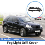 Front Right Fog Light Grill for Mercedes-Benz (No. 2078801224) Silver Tone