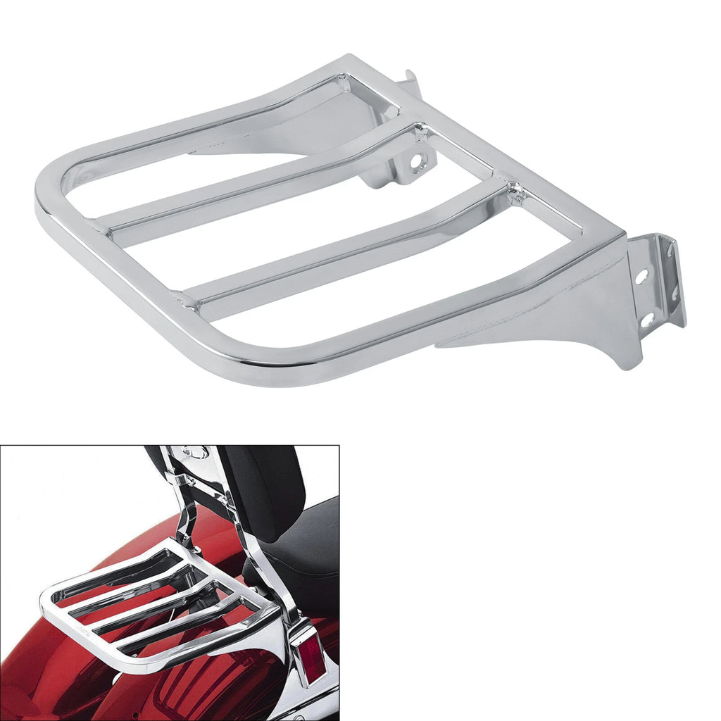 Detachable Rear Backrest Luggage Rack for Harley Heritage Softail Dyna