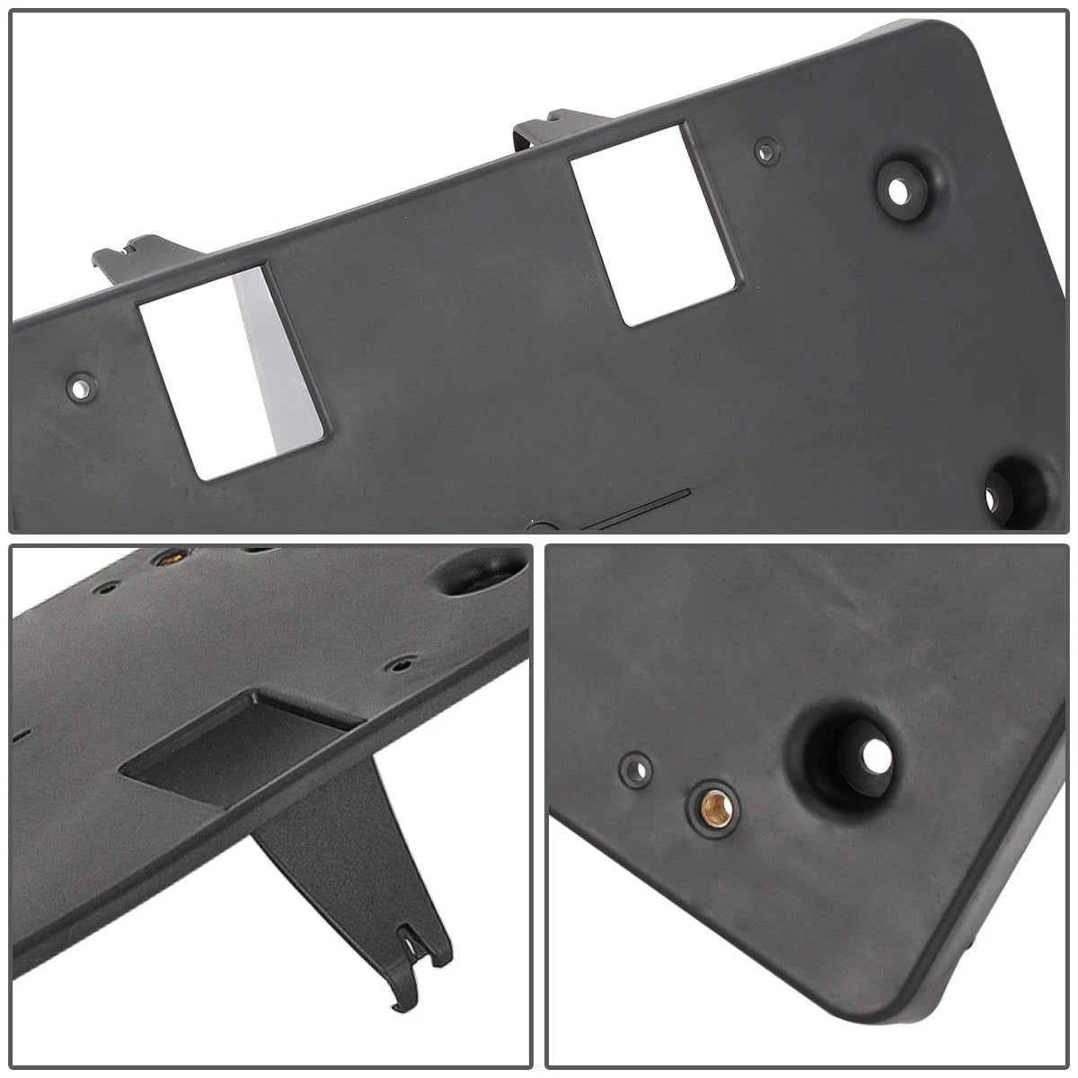 Front Bumper License Plate Mounting Bracket for BMW X3 X4 (2018–2021)