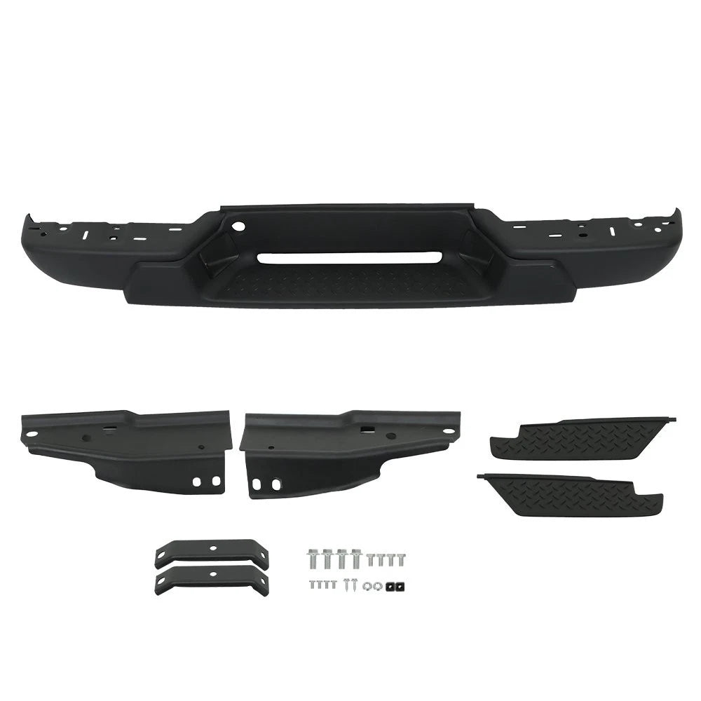 Rear Bumper Assembly for Chevrolet Colorado (2004–2007) Metallic Black