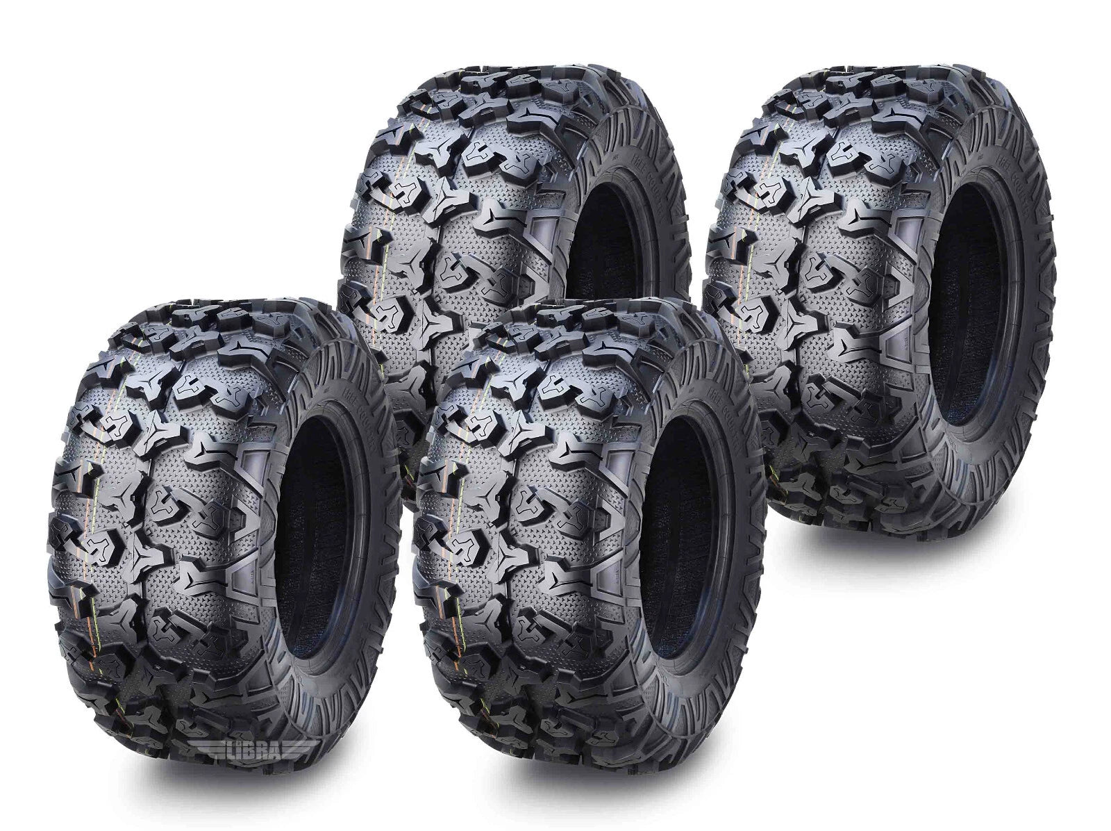 Set of 4 Premium 8PR ATV Tires 25x10-12 for Honda Big Red MUV (2009–2013)