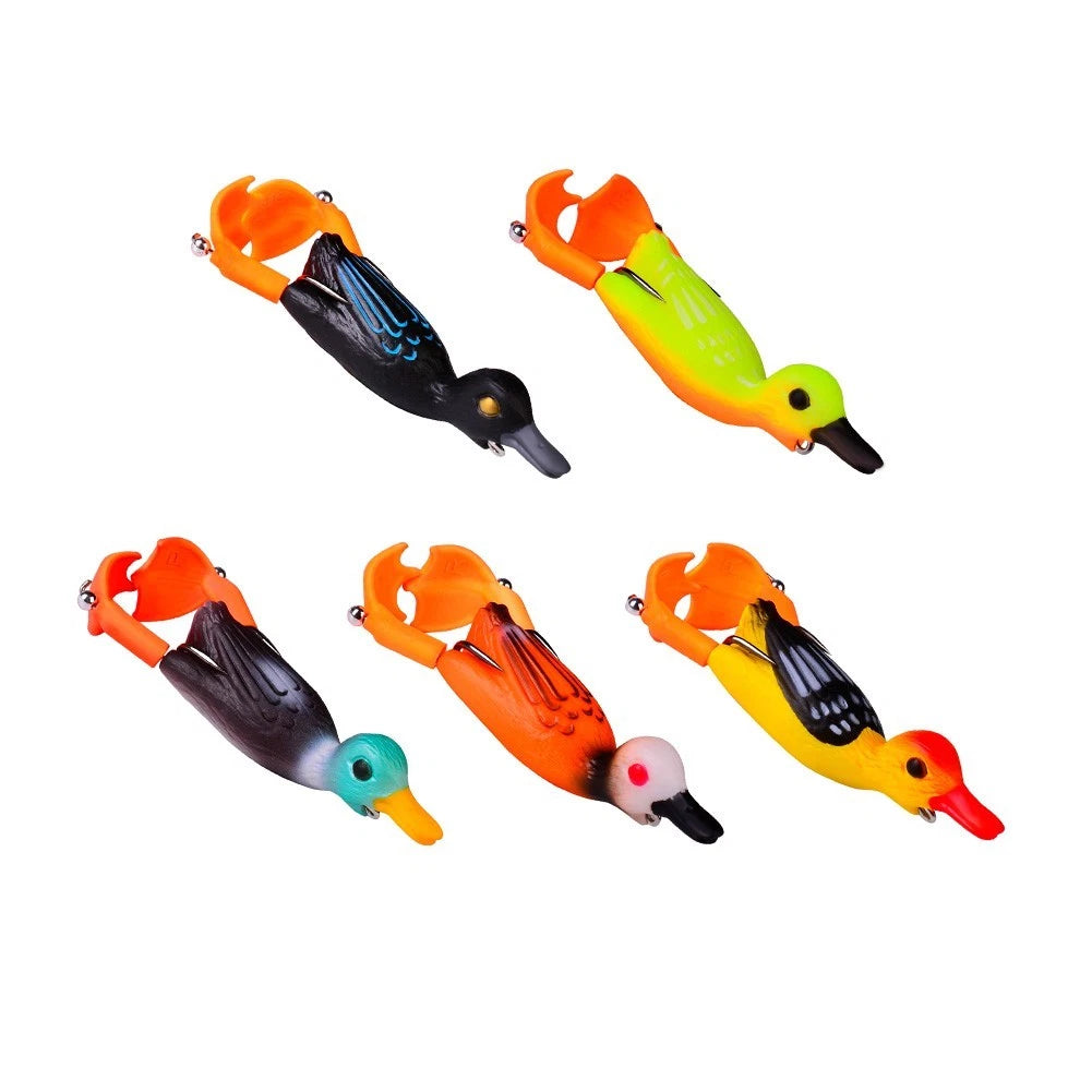 11g Floating Duck Lure with Rotating Legs for Fishing Trips
