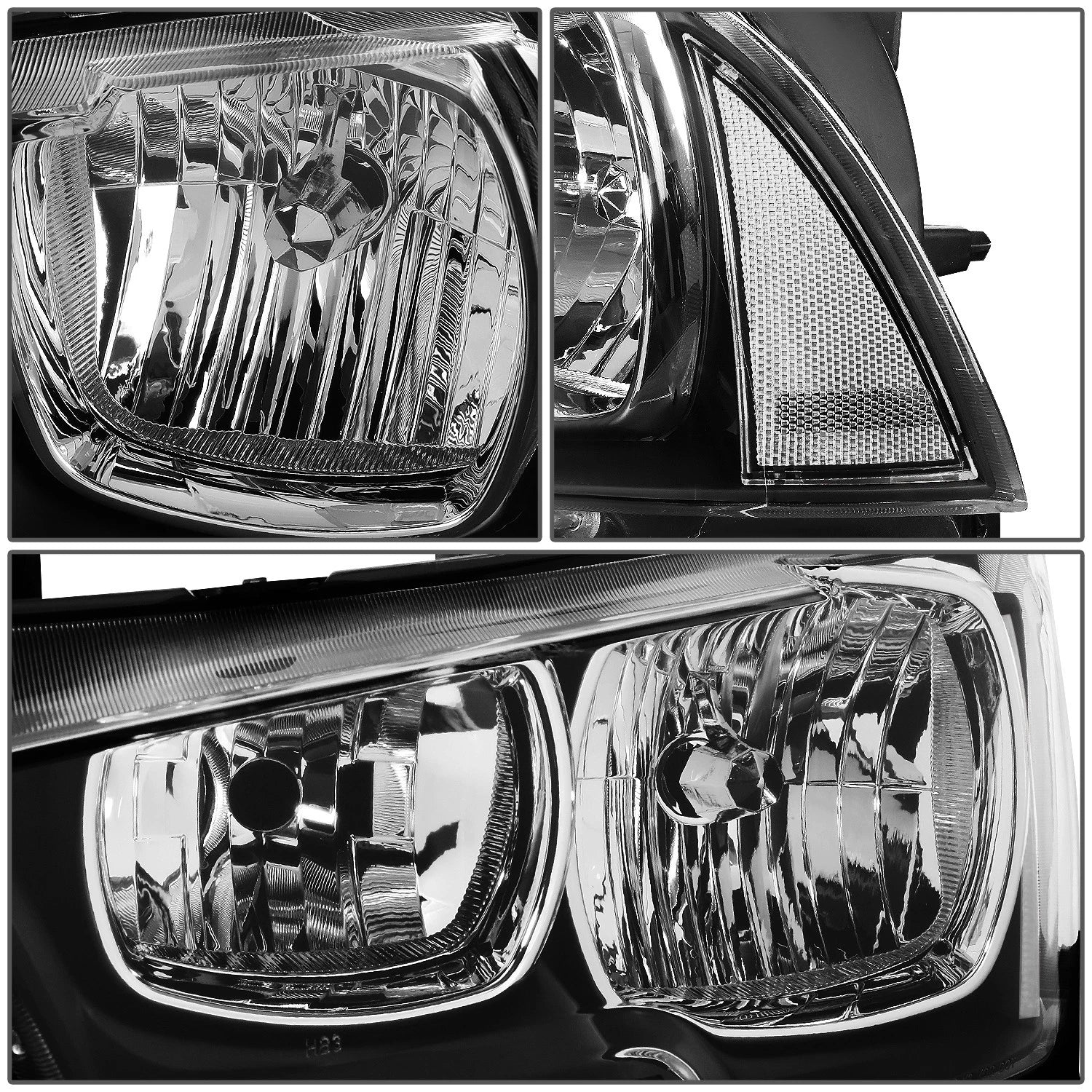 Pair of Headlights for Dodge Charger (2011–2014) - Black Housing, Clear Signal