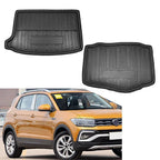 Black Rear Trunk Cargo Mat Tray for VW T-Cross (2018-2020)