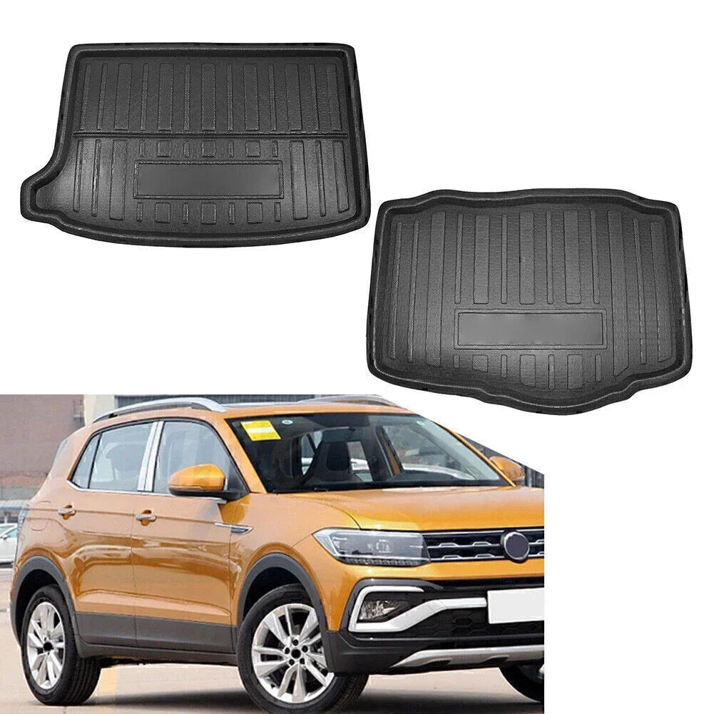 Black Rear Trunk Cargo Mat Tray for VW T-Cross (2018-2020)