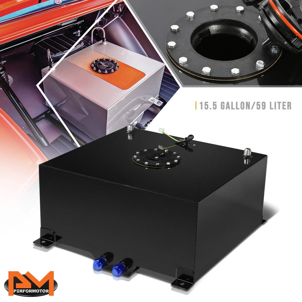 15.5 Gallon Aluminum Fuel Cell/Gas Tank for Universal Applications