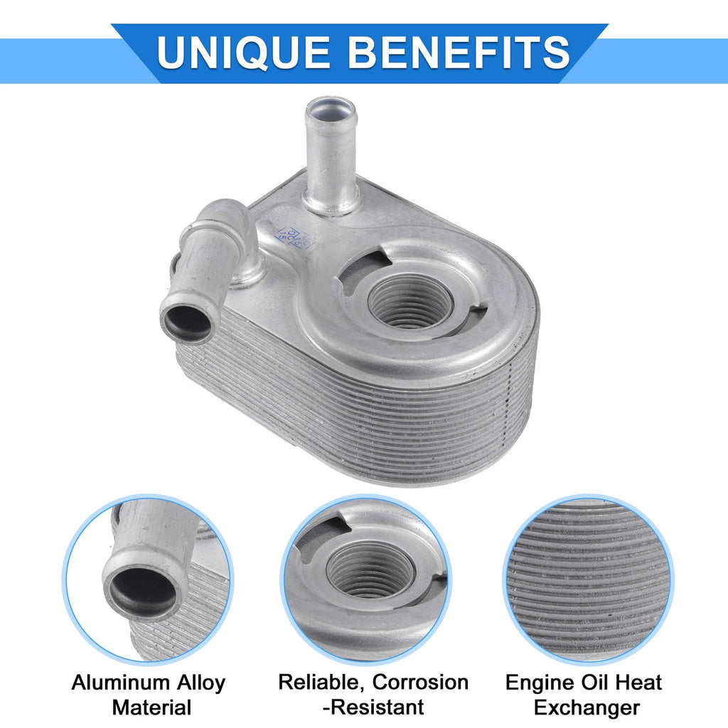 Engine Oil Cooler with Bolt for Ford Fiesta (2011–2013) No. 7S7G6B856AA