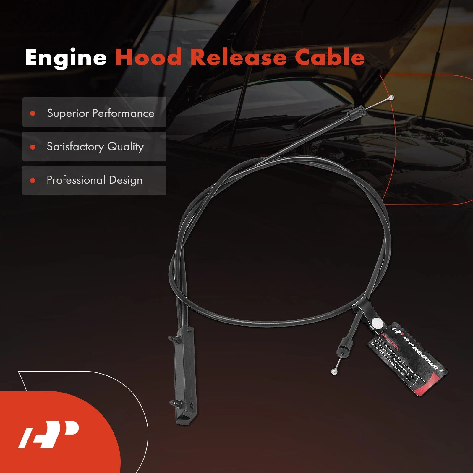 Hood Release Cable for BMW E90 335i 325i 330i 335d M3 (2007-2013)