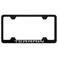 Black Wide Body License Plate Frame - Officially Licensed for GMC Terrain