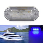 12V 3 SMD LED Signal Light Lamp Blue Indicator for Truck Trailer RV Boat