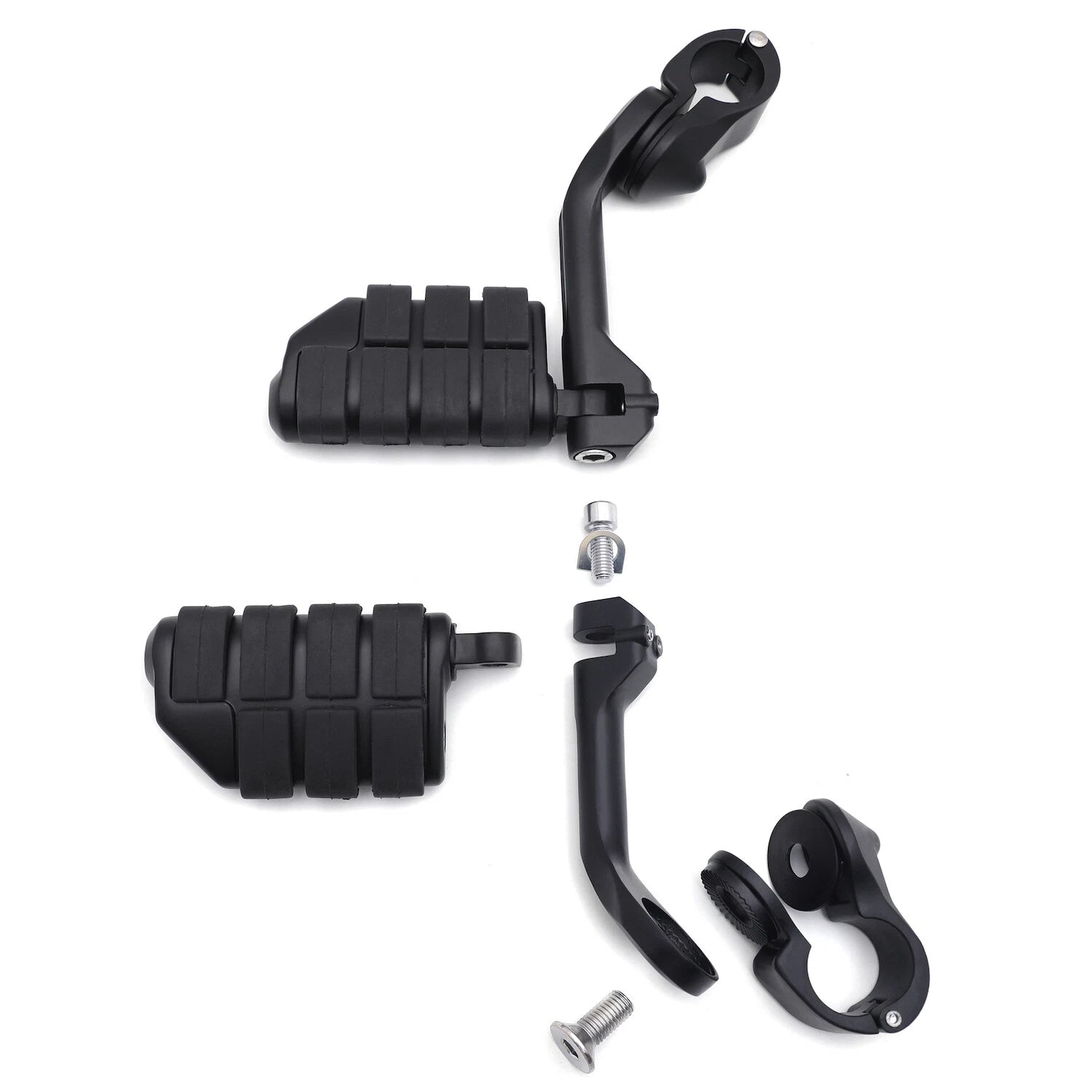 5" Foot Peg Kit for Honda Valkyrie 1800 (2004) - Black, 1.25" Engine Guard