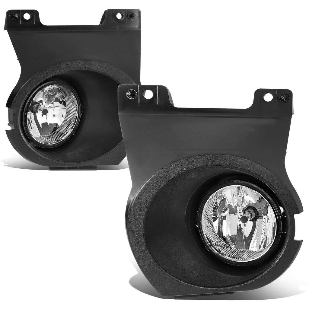Front Bumper Fog Lights for Ford F150 (2011–2014) Chrome Housing w/ Bulbs & Bezels