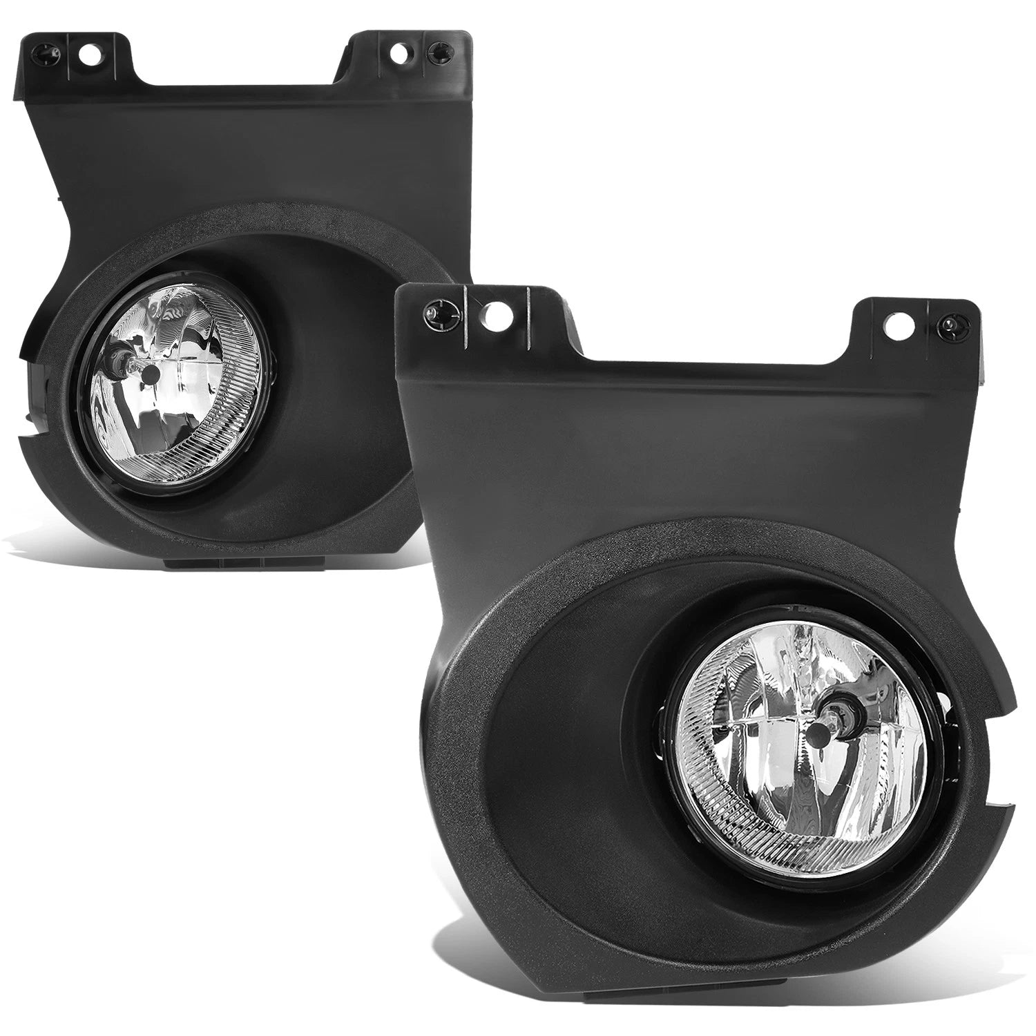 Front Bumper Fog Lights for Ford F150 (2011–2014) Chrome Housing w/ Bulbs & Bezels