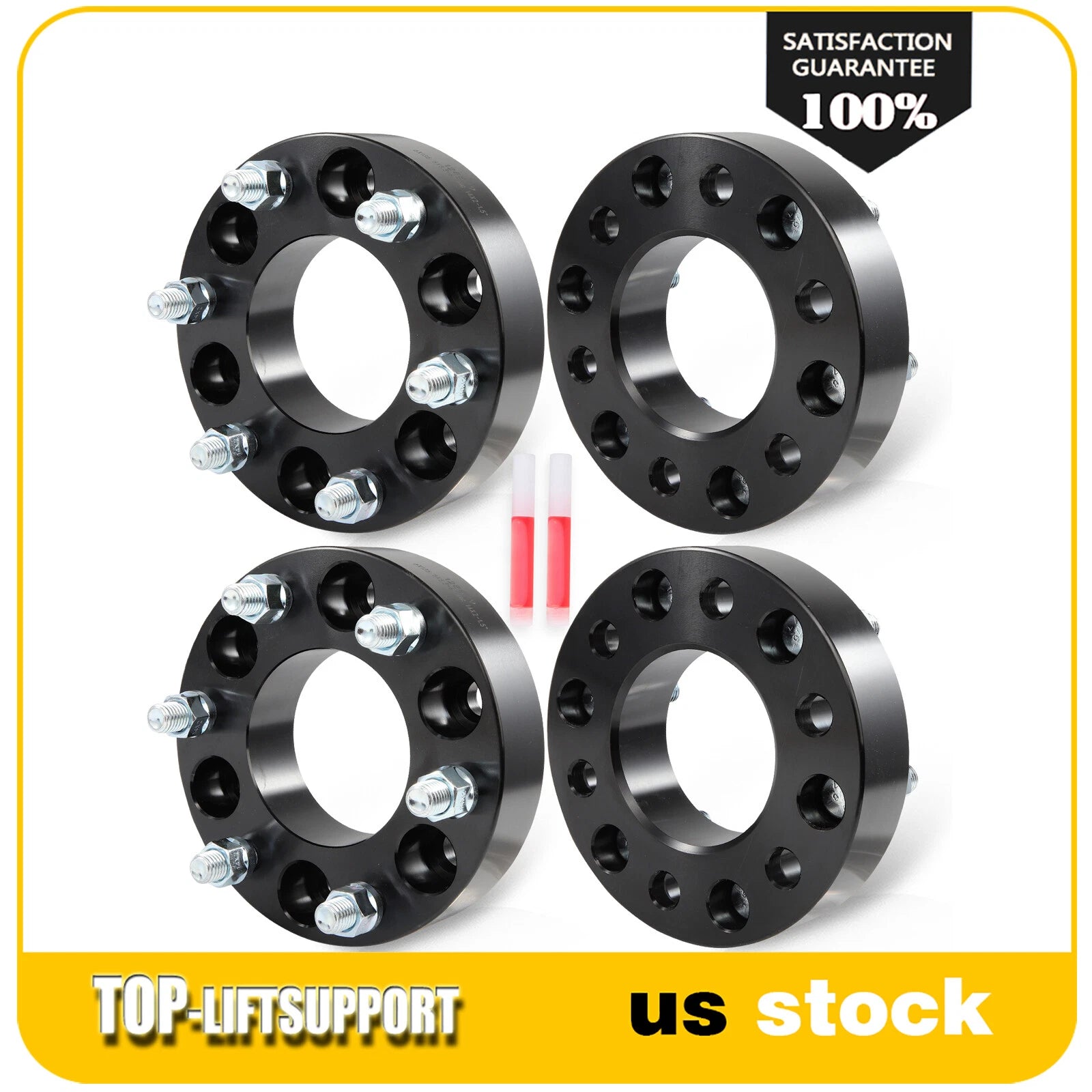 Set of 4 Wheel Adapters 6x135 to 6x5.5 for Ford F-150 and Chevy