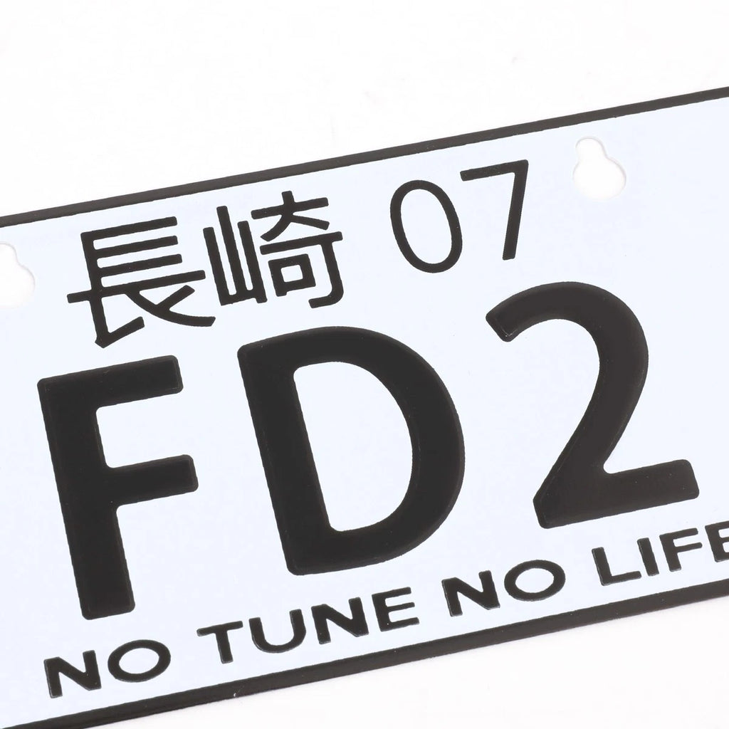 NRG Innovations Aluminum Mini License Plate for Nagasaki JDM (MP-001-FD2)