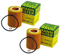 Set of 2 Engine Oil Filters for BMW E36 Z3 E39 E46 E60 E83