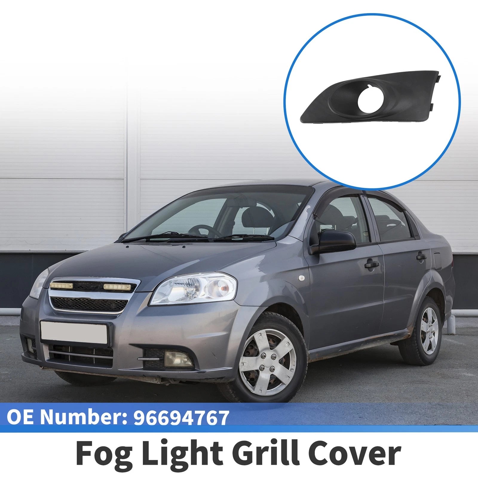 1 Pc Fog Light Grill for Chevrolet Aveo (2011–2014) No. 96694767