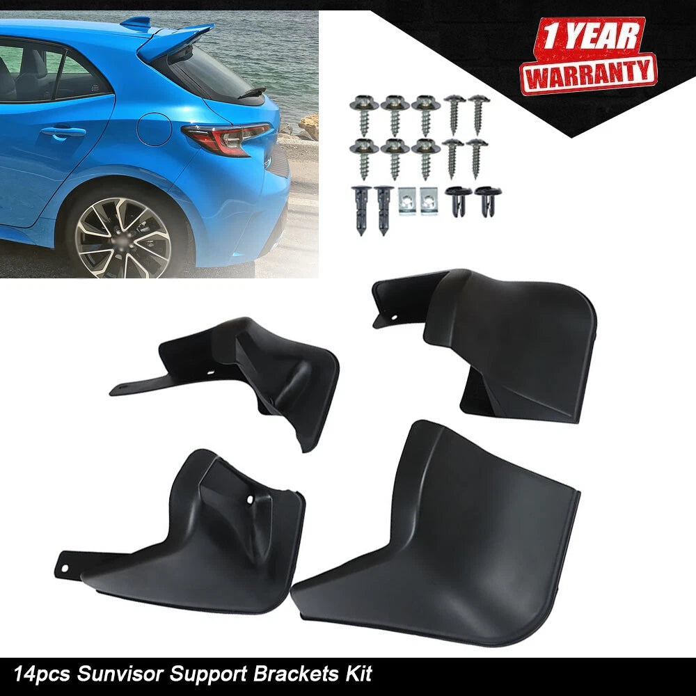 Set of 4 Mud Flaps for Toyota Corolla (2014–2019)