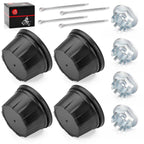 Set of 4 Wheel Center Caps & Nuts for Honda Fourtrax TRX 200 300 (1990–2000)