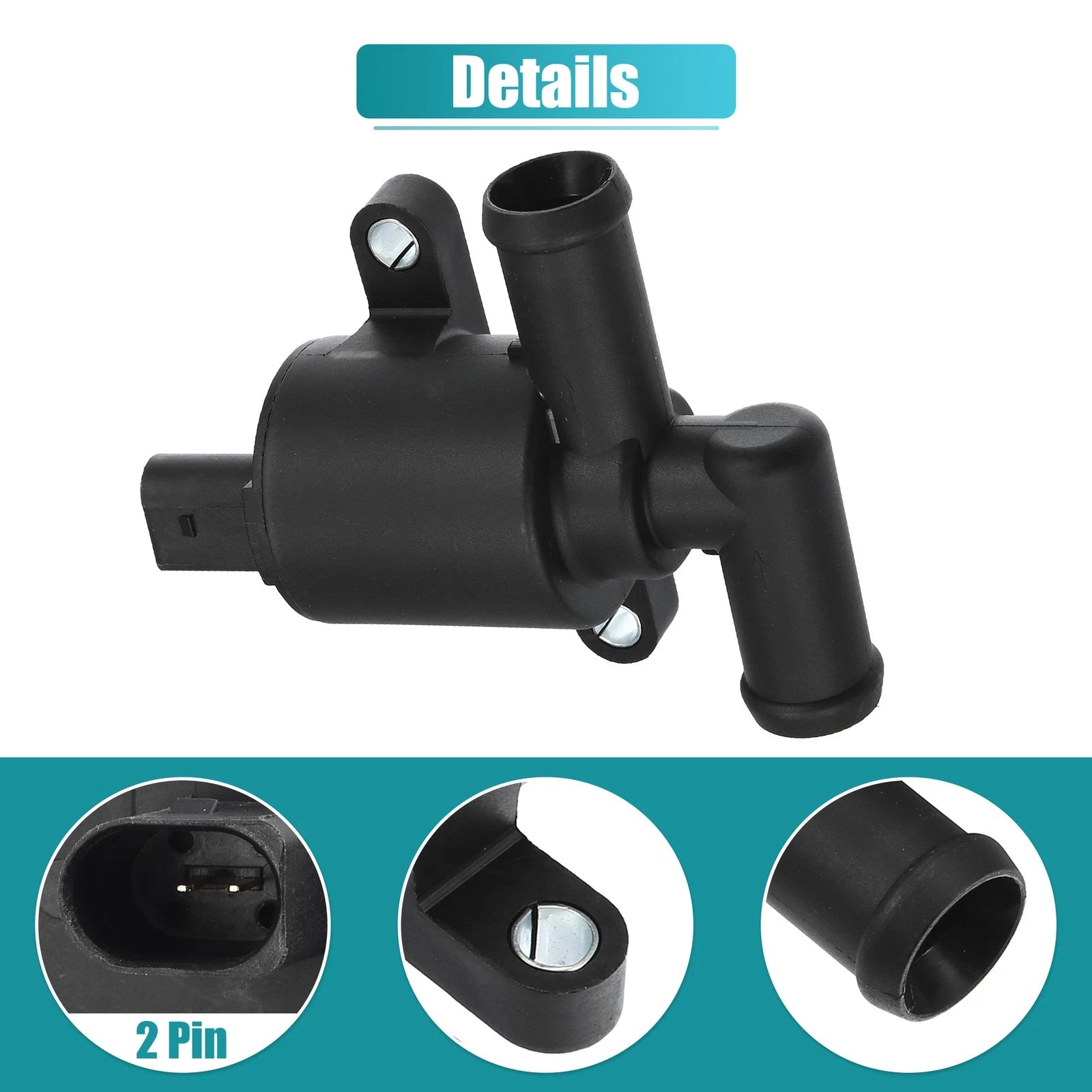 Heater Control Solenoid Valve Assembly Plug for Audi A4 A5 A6 (1 Set)
