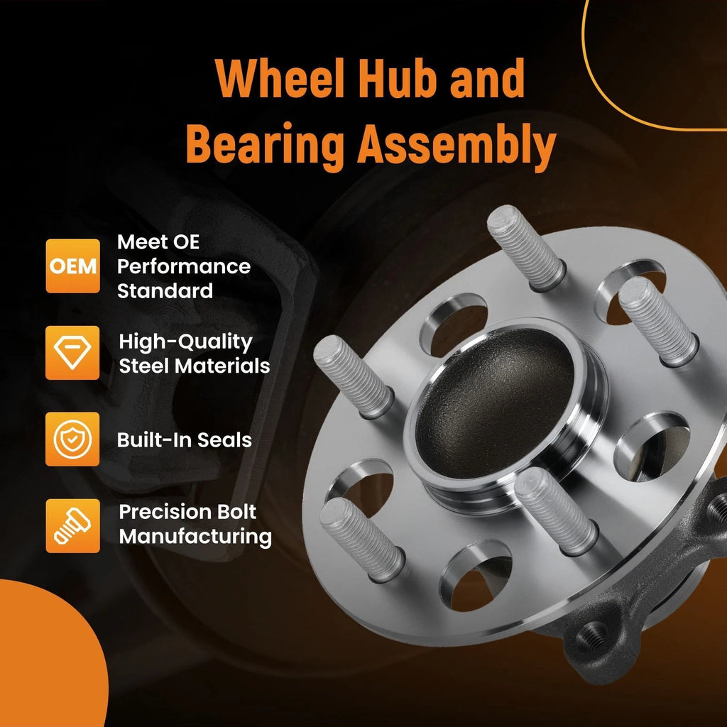 5 Lug Rear Wheel Bearing Hub for Honda Civic GX Hybrid (2006–2012) WE6050