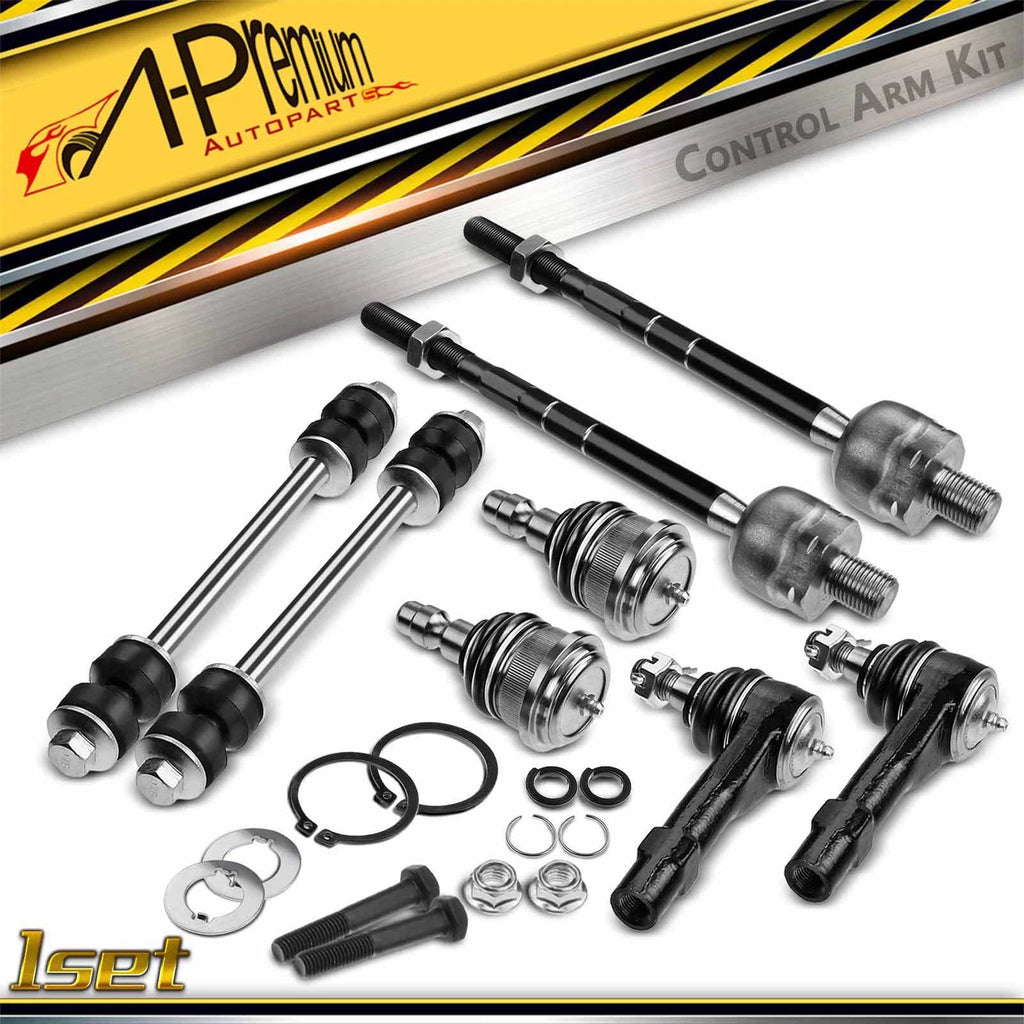 Set of 8 Front Sway Bar Links & Tie Rod Ends for Ford Ranger (1998–2004)