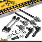 Set of 8 Front Sway Bar Links & Tie Rod Ends for Ford Ranger (1998–2004)