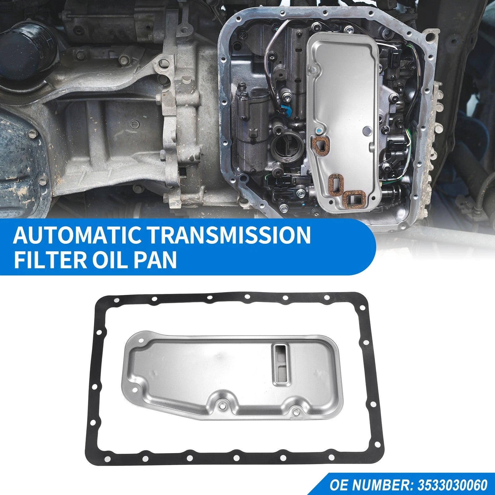 A343E Transmission Filter Oil Pan Gasket Kit for Toyota (No. 3533030060)