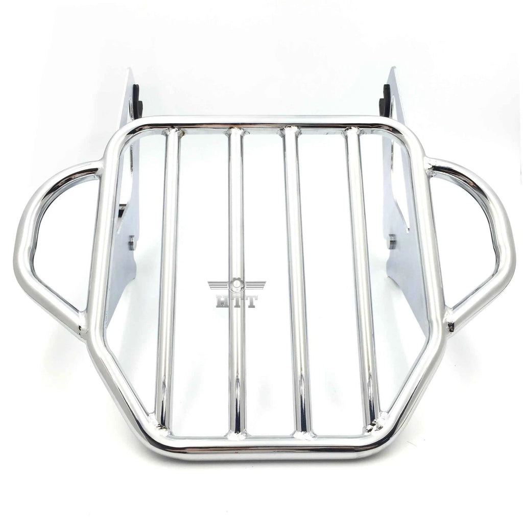 2X Chrome King Detachables Luggage Rack for Harley Touring Street Glide (2009–2016)