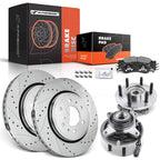 Front Drilled Brake Rotors & Pads for Ford Expedition (2003–2023)