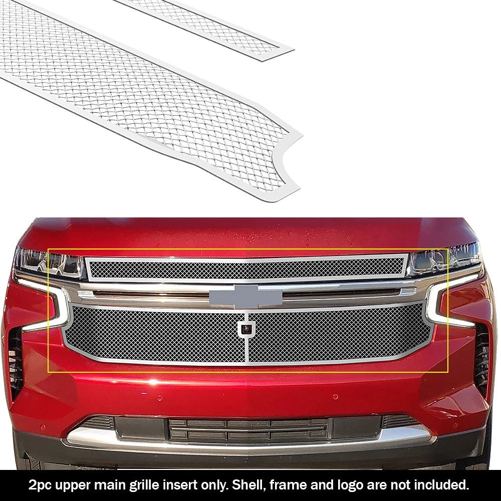Stainless Chrome Mesh Grille Insert for Chevy Tahoe (2021-2024)