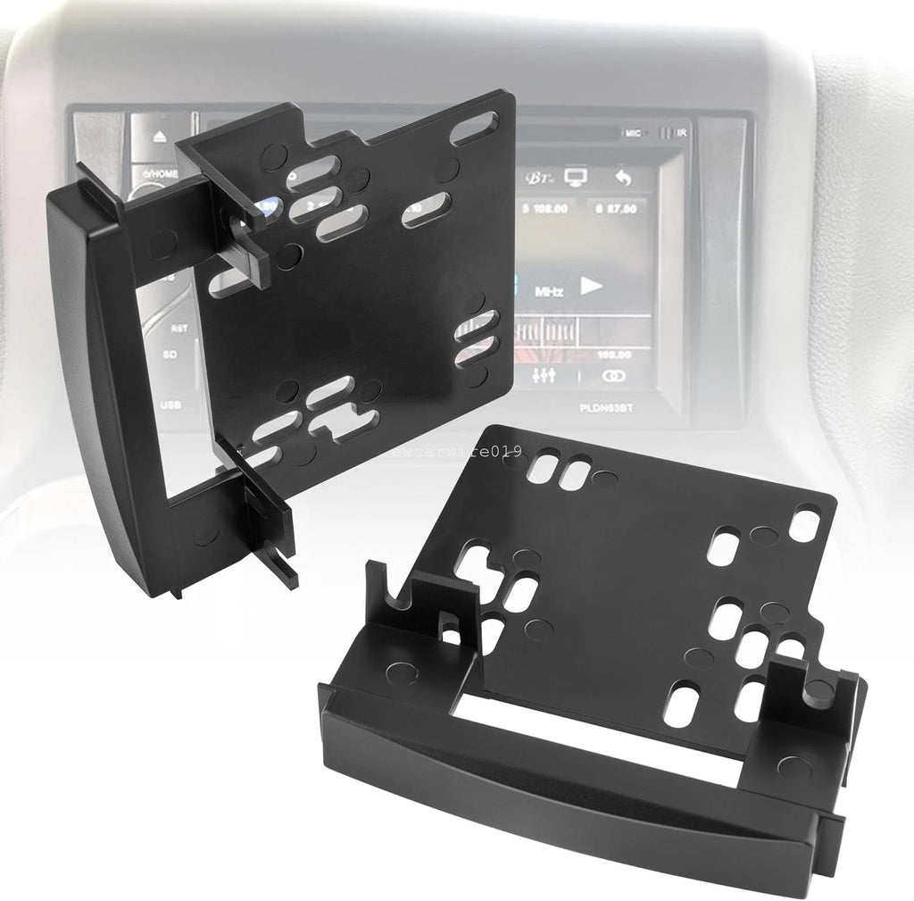 2X Mounting Bracket for Chrysler Jeep Dodge 2 Din Stereo