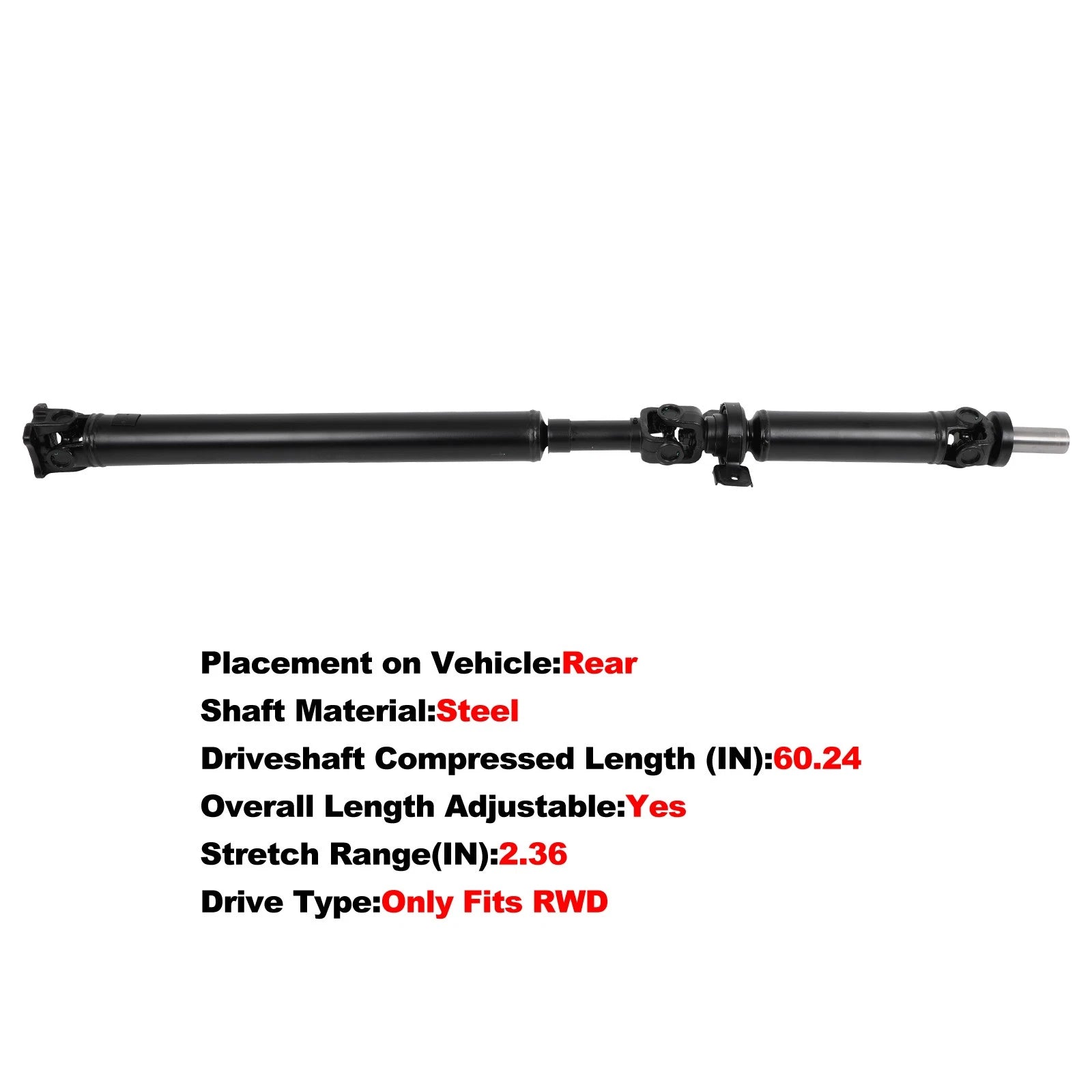 Drive Shaft for Kia Sorento (2007–2008) Rear 49100-3E951 65-3506 936-210
