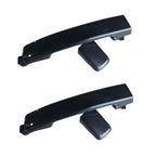 2 x Rear LH+RH Black Outer Door Handle for Nissan Dualis J10, Navara D40 (2007–2015)