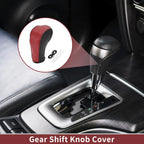 Red Carbon Fiber Gear Shift Knob Cover for Chevrolet Cruze (2011–2019)