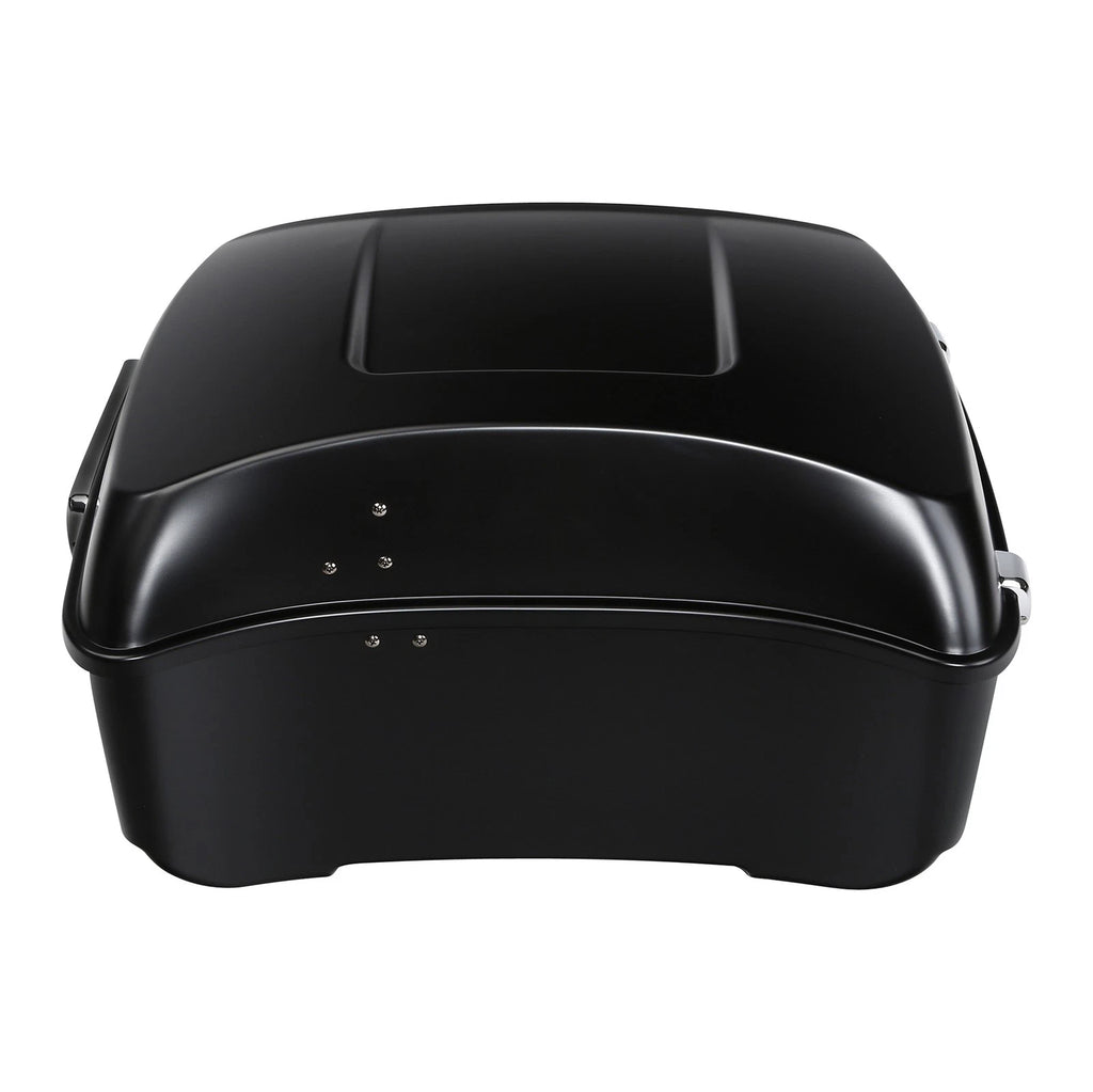 Matte Black Trunk Backrest Pad Mount Rack for Harley Street Glide (2009–2013)