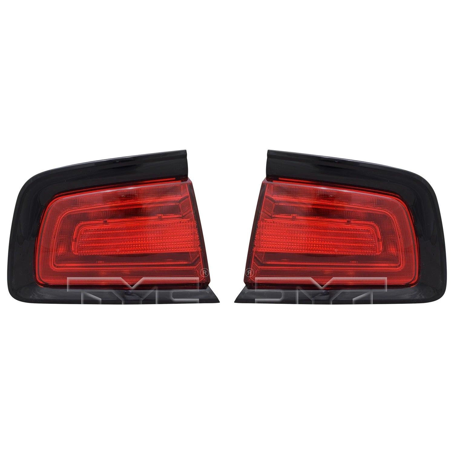 Set of 2 TYC Outer Tail Light Lamp Assemblies for Dodge Charger (2011–2014)