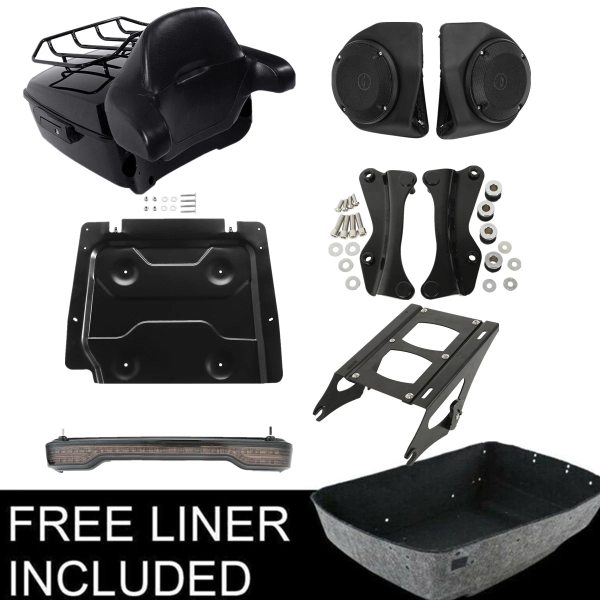 Trunk Speakers Mount Rack for Harley Road Glide King (2014–2026)