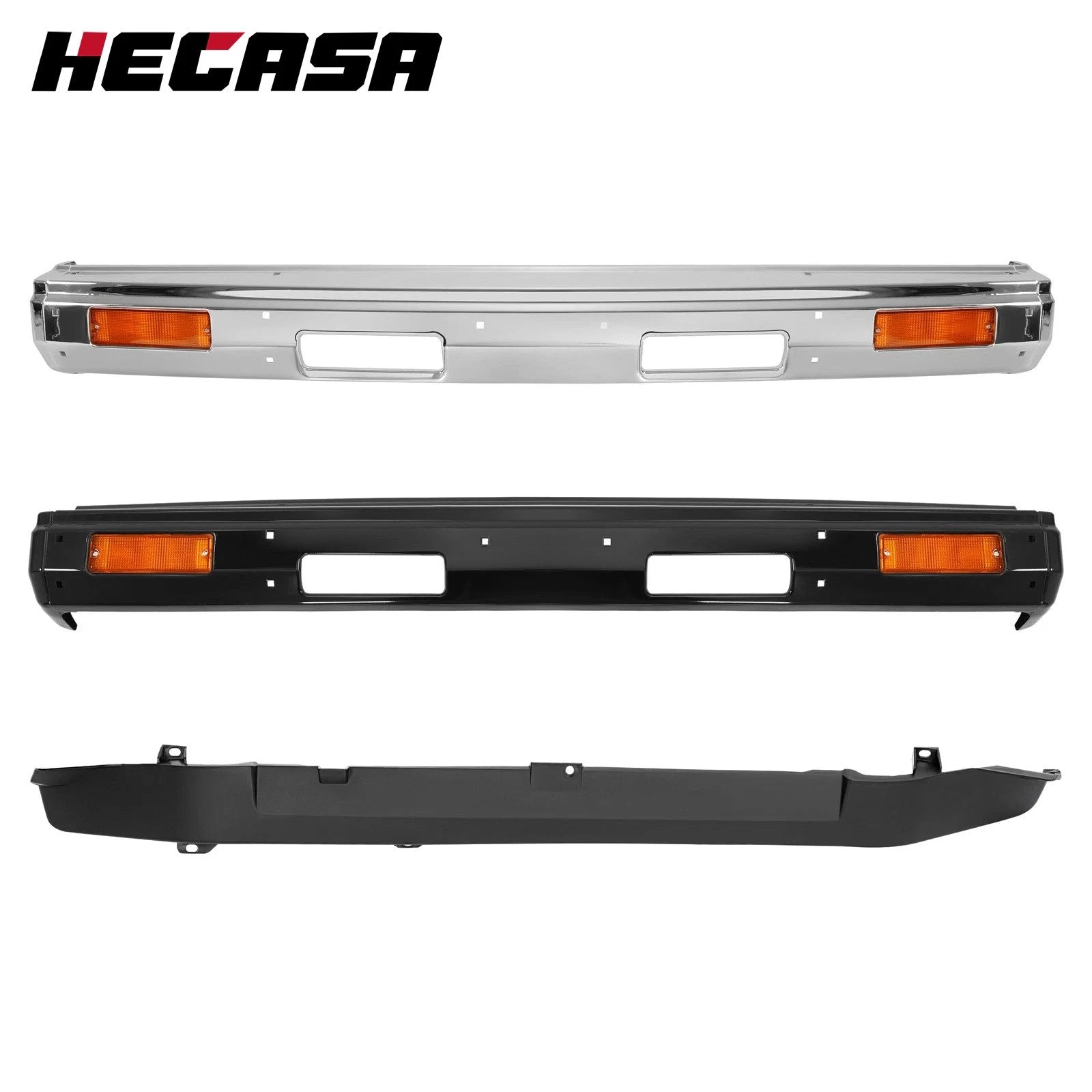 Chrome Bumper End Cap Turn Signal Light for Nissan D21 (1986–1992)