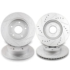 Front & Rear Slotted Brake Rotors Discs for Honda Accord (1998–2002)