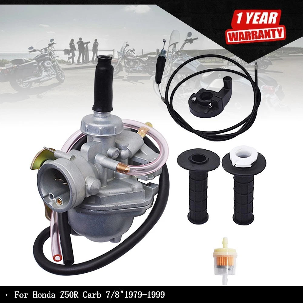Carburetor & Throttle Cable for Honda Z50R (1979â1999)