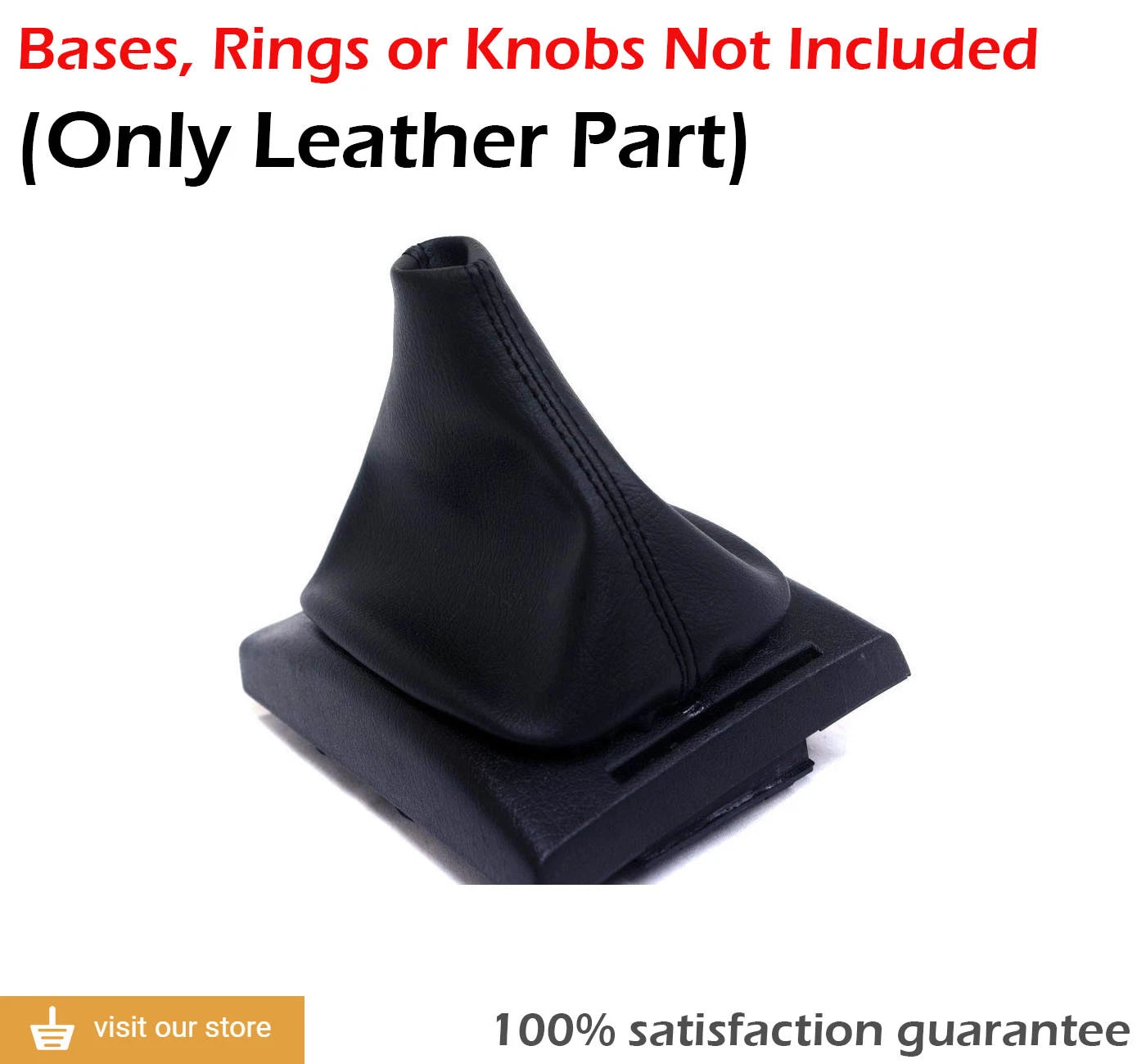 Manual Shift Boot Cover for VW Passat (1988–1997) Black PVC Leather