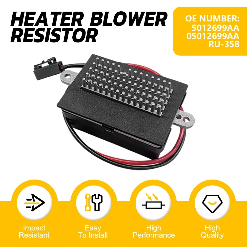 Blower Motor Resistor Regulator for Jeep Grand Cherokee (1999–2004) 5012699AA RU-358