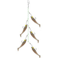 Fishing Lure Set of 5 Soft Silicone Baits with Swivel Hook (55cm, 7cm)