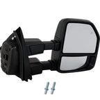 Right Mirror for Ford F-250 Super Duty (2017–2022) Power Heated Chrome Cap